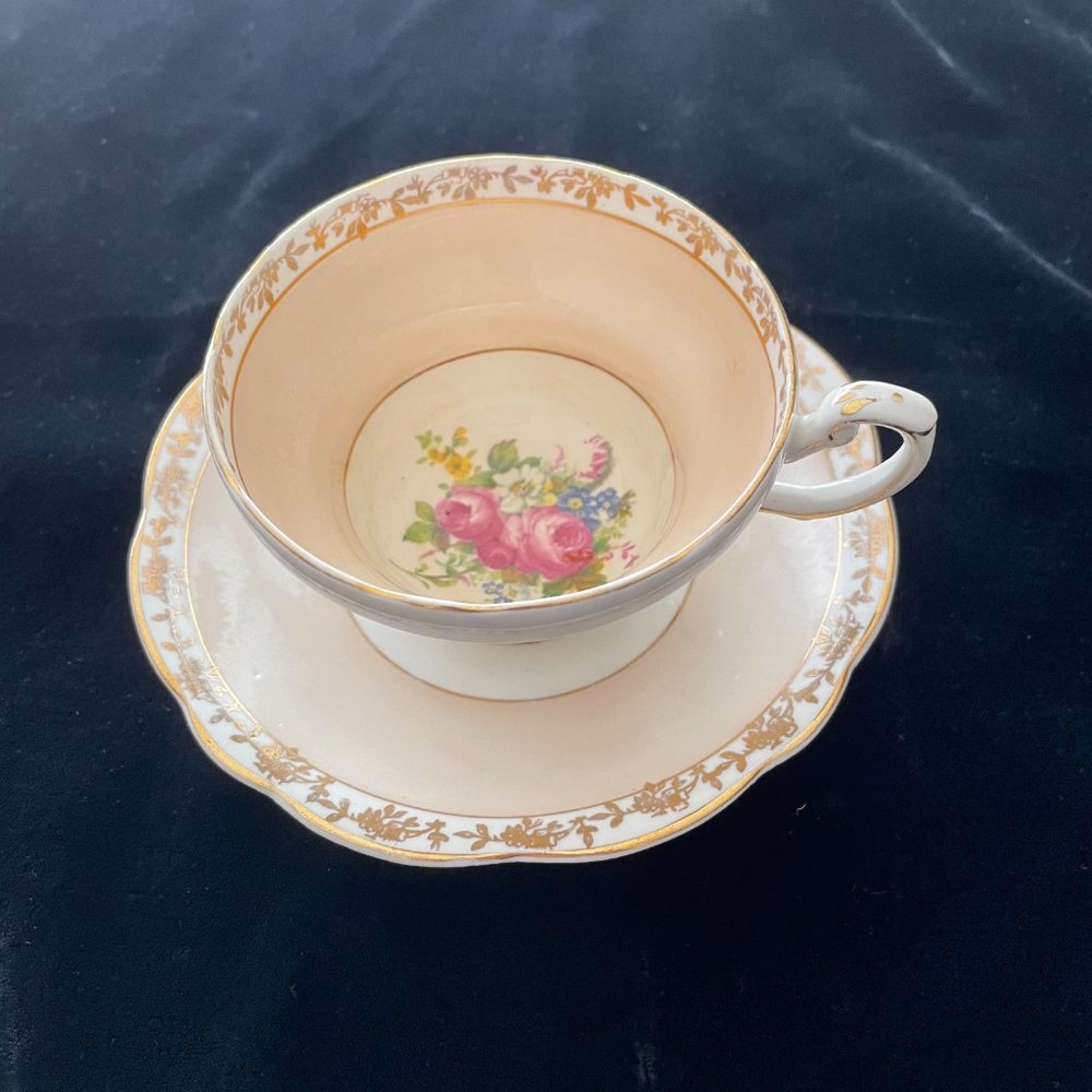 Vintage Foley wide mouth tea cup and saucer